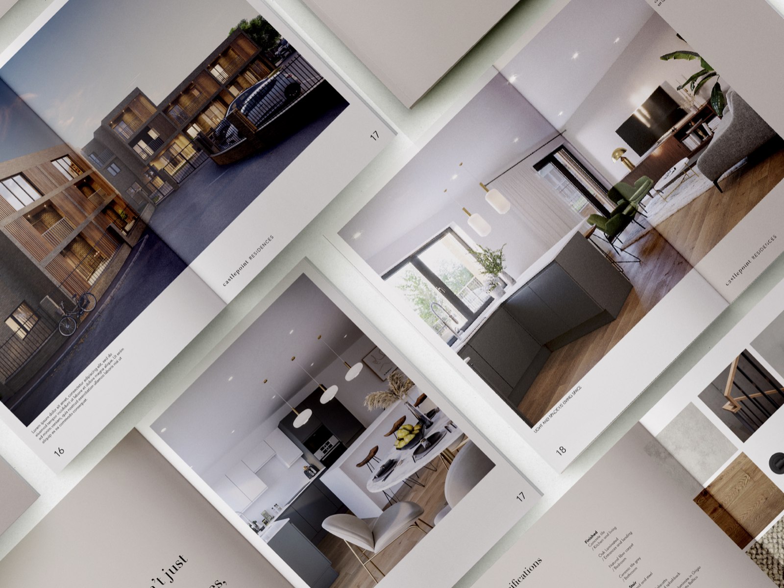 Castlepoint Residences, Huntingdon — interiors, branding and brochure by HDEY