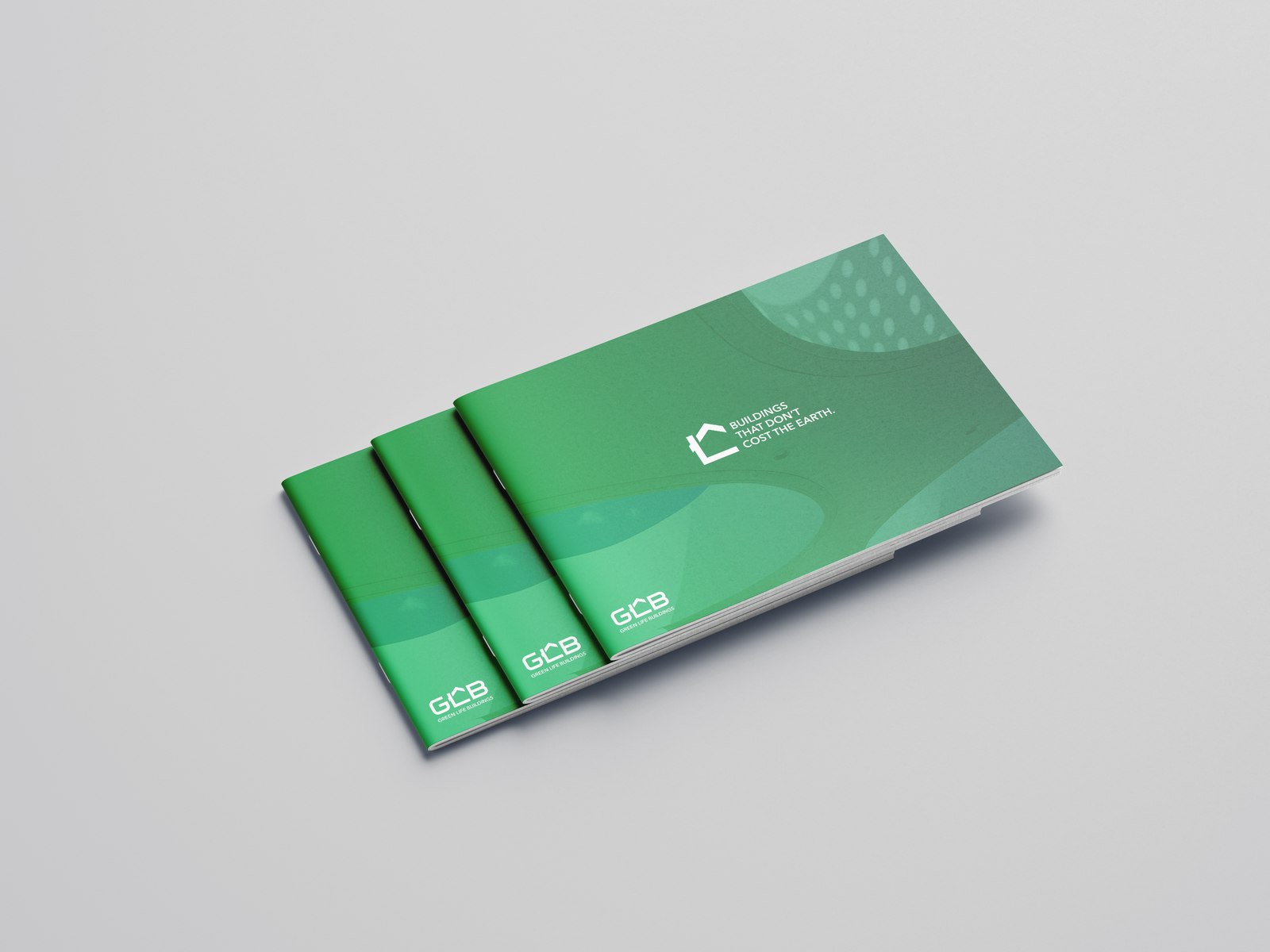 Green Life Buildings corporate brochure — print design by HDEY