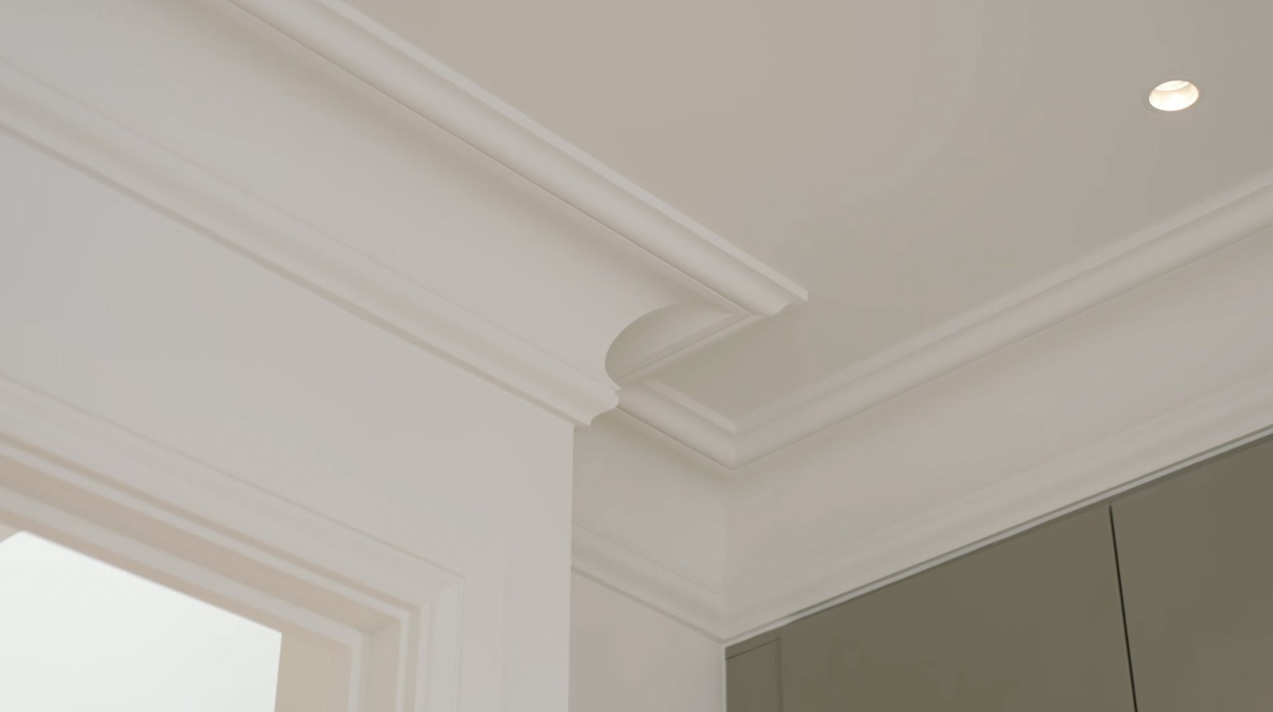 Montpelier Mews coving and cornice detail at the ceiling junction, Ealing — interior by HDEY