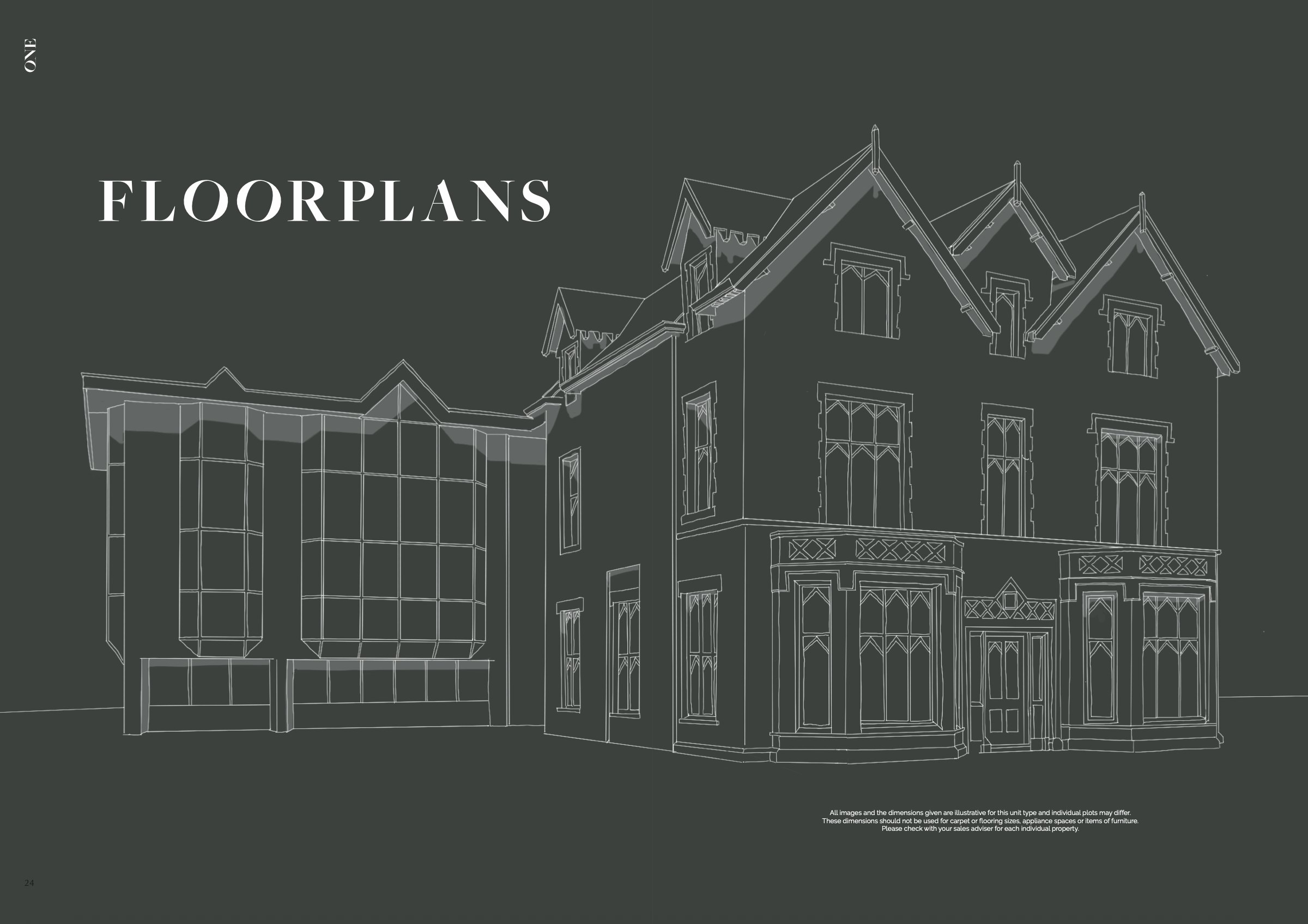 One London Road brochure spread with location imagery — print design by HDEY