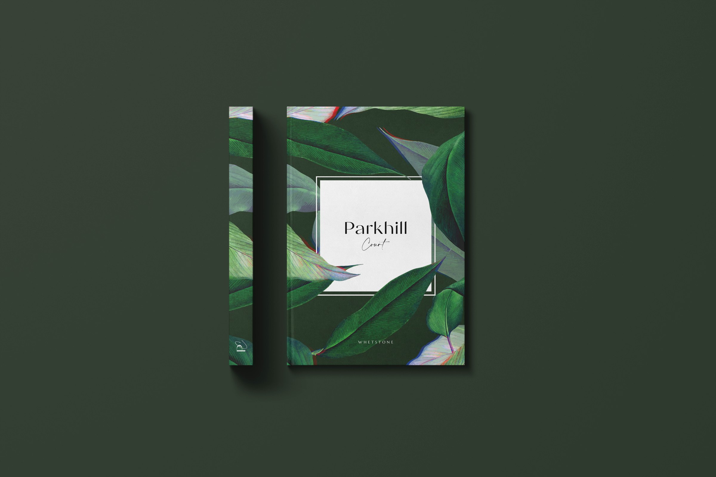 Parkhill Court brochure cover — print design by HDEY