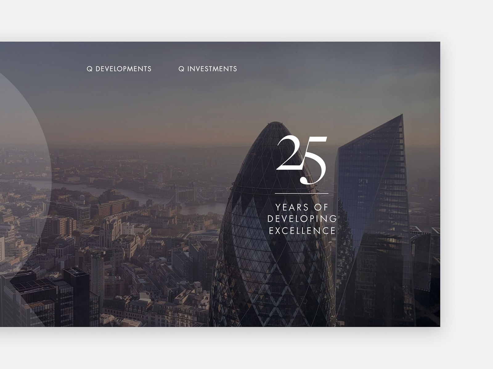 Q Developments website design by HDEY