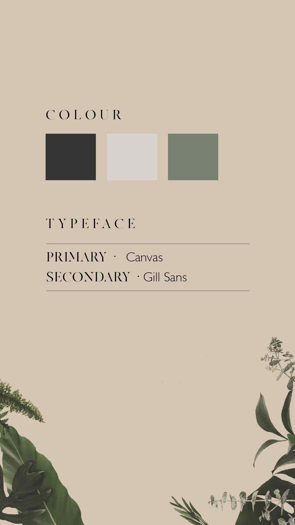 Reqular brand guidelines page setting out the three-colour palette and the Canvas and Gill Sans typefaces, brand identity by HDEY
