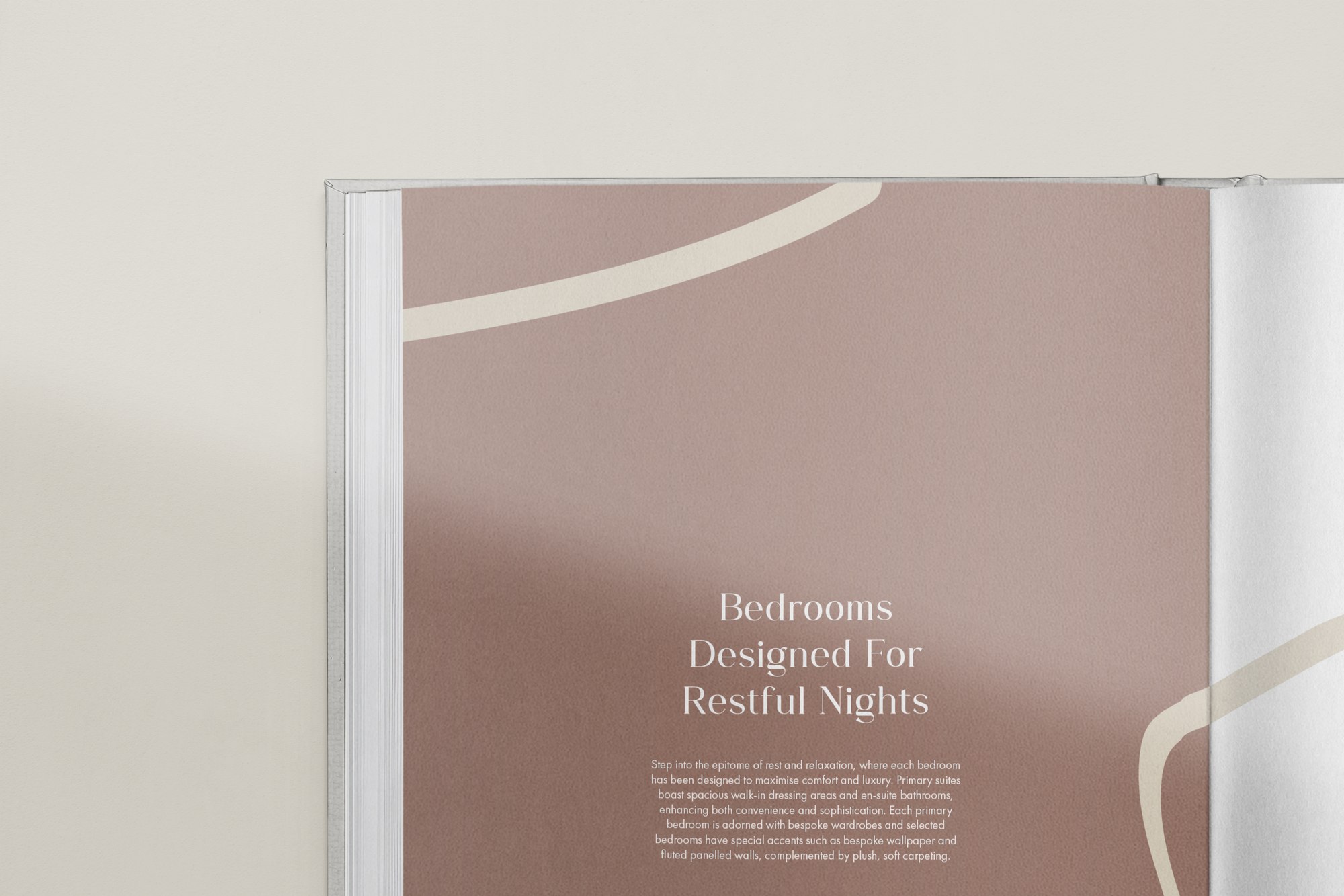 Whitecroft Gardens brochure spread, bedrooms page