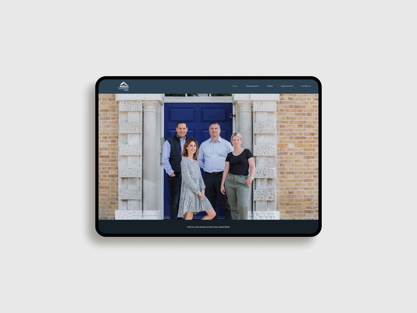 William Thompson Homes website — web design by HDEY
