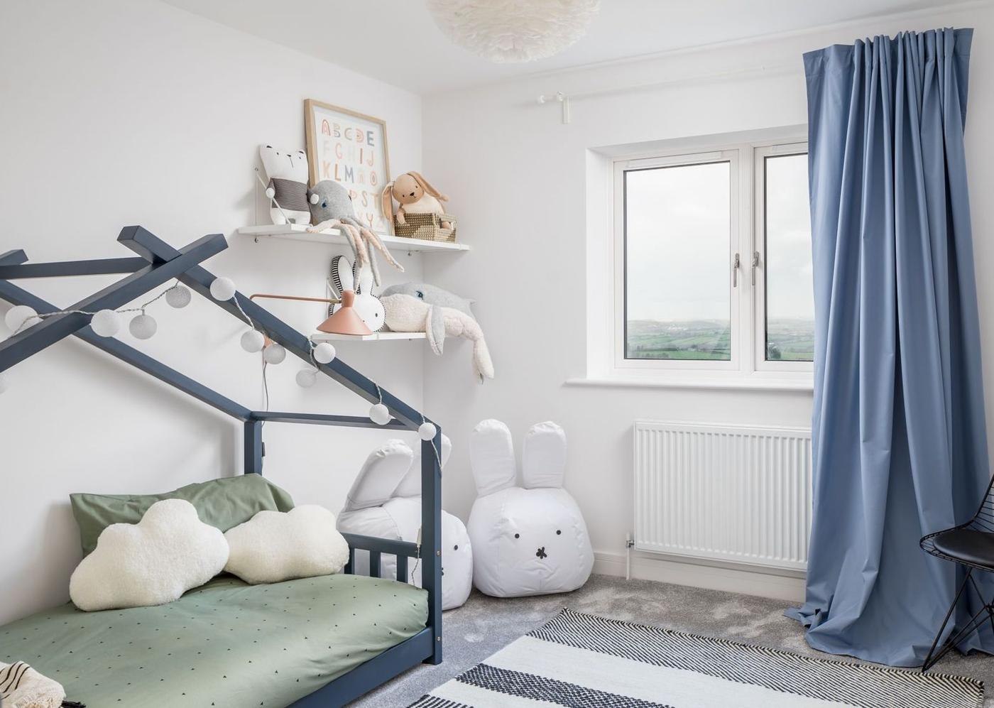Windmill Park show home children's bedroom styled with soft toys and bunk bed, Launceston — by HDEY